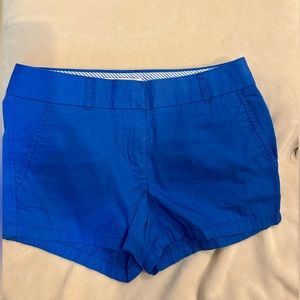 J Crew cotton Chino Broken-In Shorts - vibrant blue